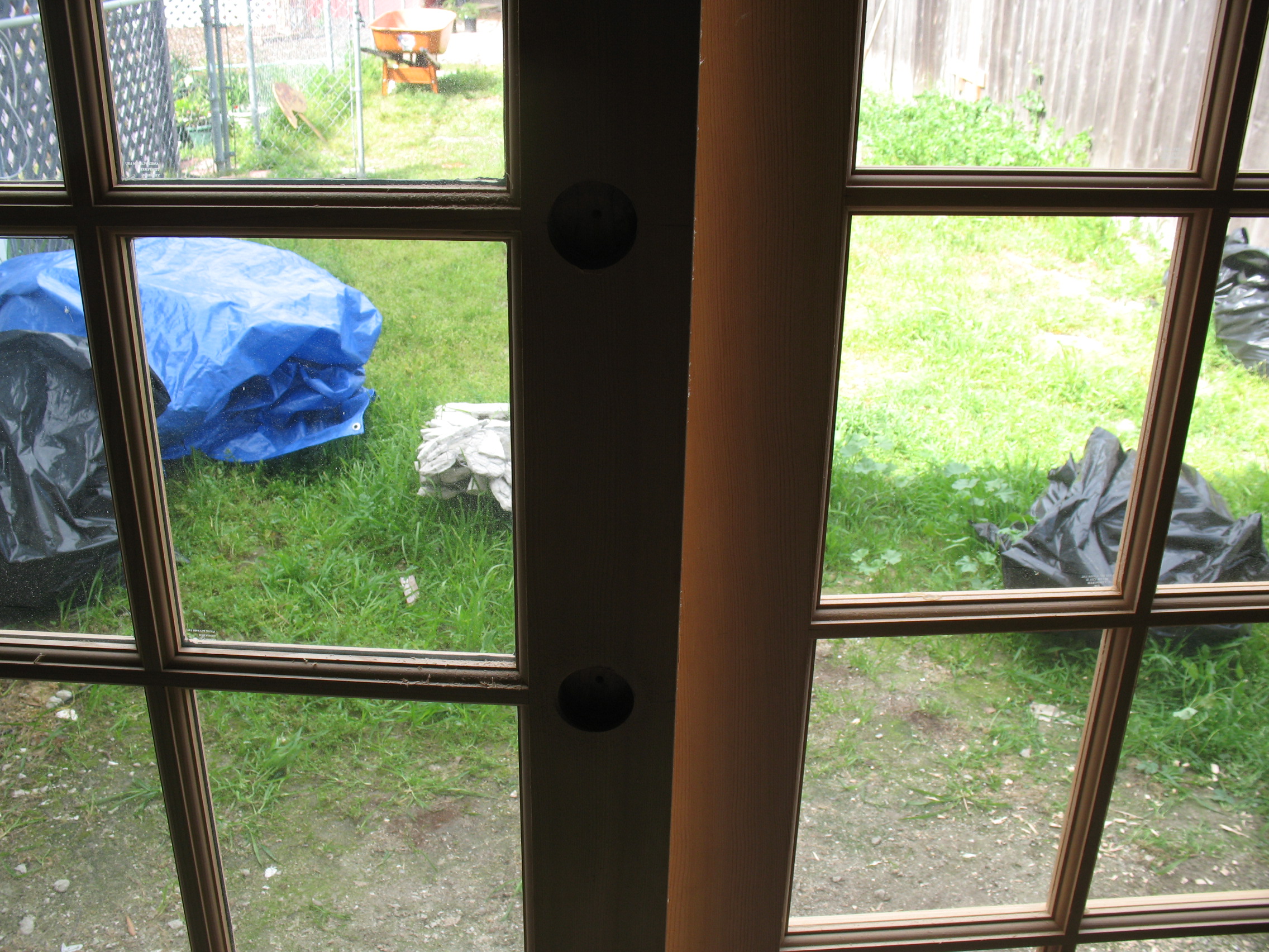 Wood French Door Install Drilling For Knobs And Hardware